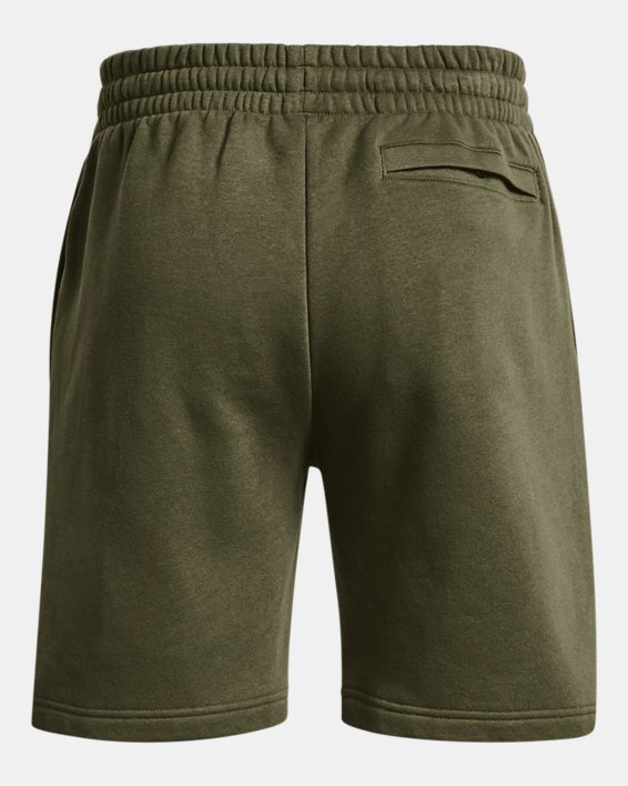 Herren UA Rival Fleece Shorts, Green, pdpMainDesktop image number 5